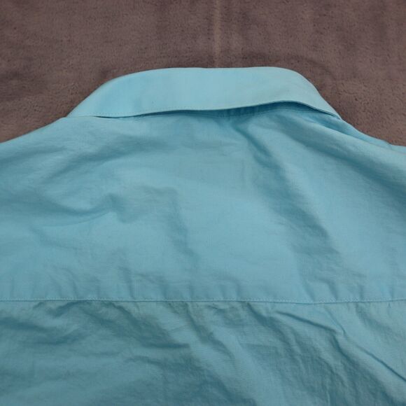 Alfani Shirt Mens L Blue Button Up Long Sleeve Stretch Slim Fit Collared Top - Picture 15 of 16